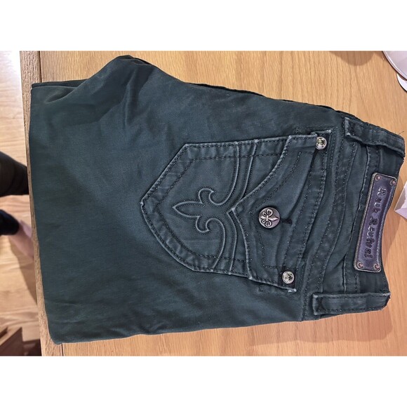 Rock Revival Women's JEN SKINNY Jeans Size 28 Measured 28x33 Green - Picture 4 of 14